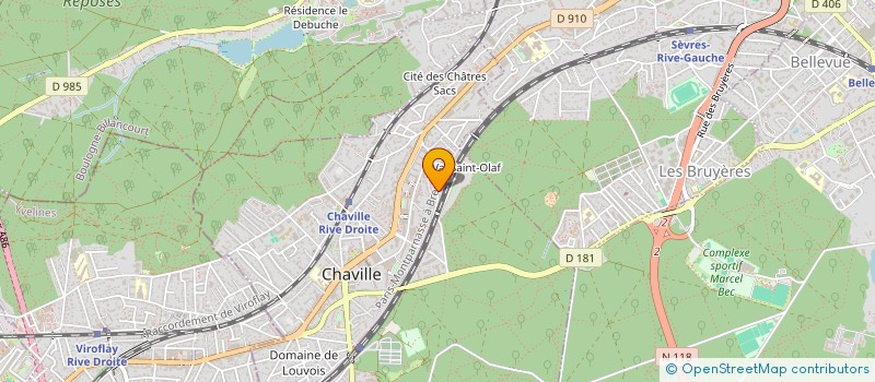 localisation de l'entreprise SOCIETE MARIE LETEURE  CHAVILLE