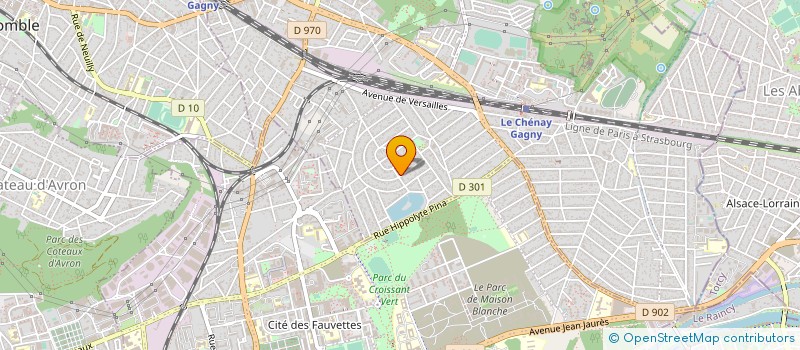 localisation de l'entreprise SOCIETE MARIONI STAFF à GAGNY