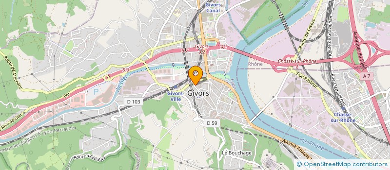 localisation de l'entreprise SOCIETE MARNA  GIVORS