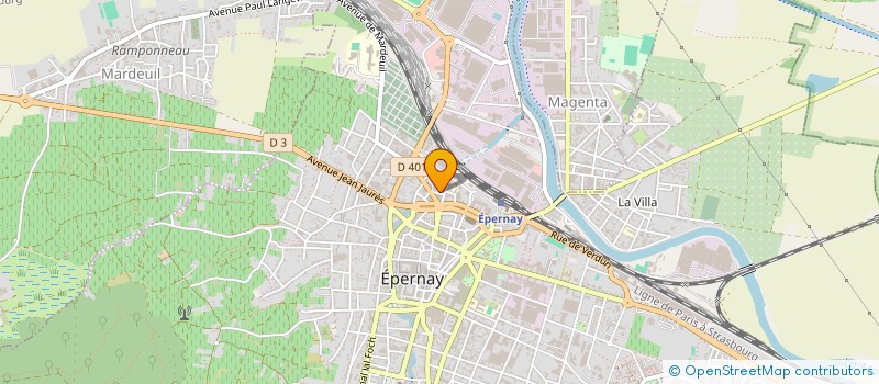 localisation de l'entreprise SOCIETE MARNAISE DE PEINTURE à EPERNAY