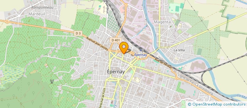 localisation de l'entreprise SOCIETE MARNAISE DE SERRURERIE à EPERNAY