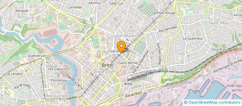 localisation de l'entreprise SOCIETE MARO à BREST
