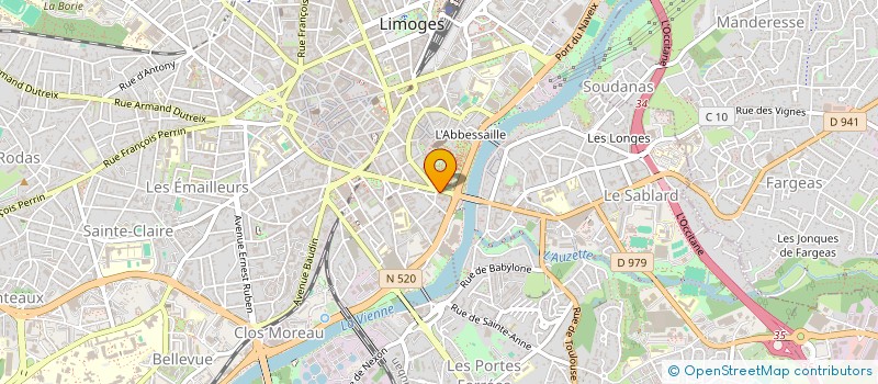 localisation de l'entreprise SOCIETE MARON à LIMOGES