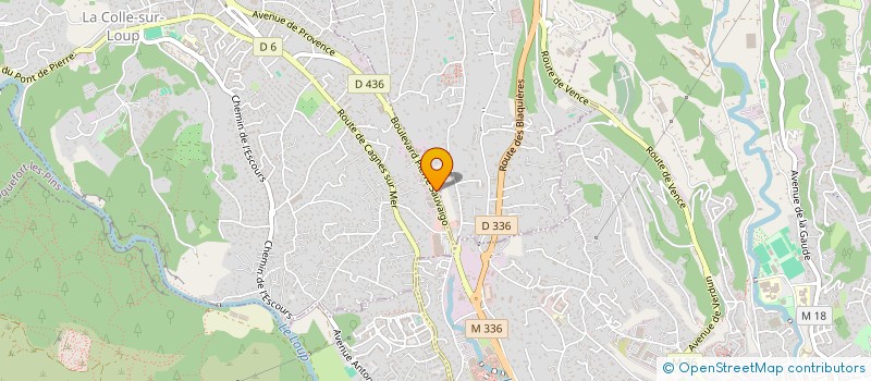 localisation de l'entreprise SOCIETE MARSEILLAISE DE RENOVATION ET D'ENTRETIEN  LA COLLE-SUR-LOUP