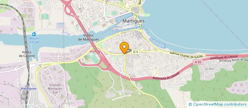 localisation de l'entreprise SOCIETE MARSEILLAISE INTERIM SPECIALISE à MARTIGUES