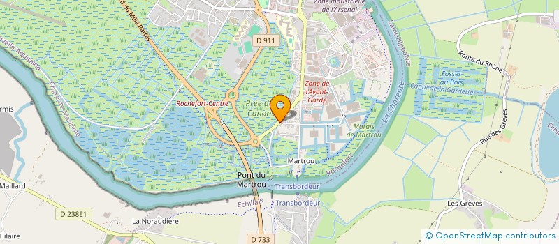 localisation de l'entreprise SOCIETE MARTIN LOC  ROCHEFORT