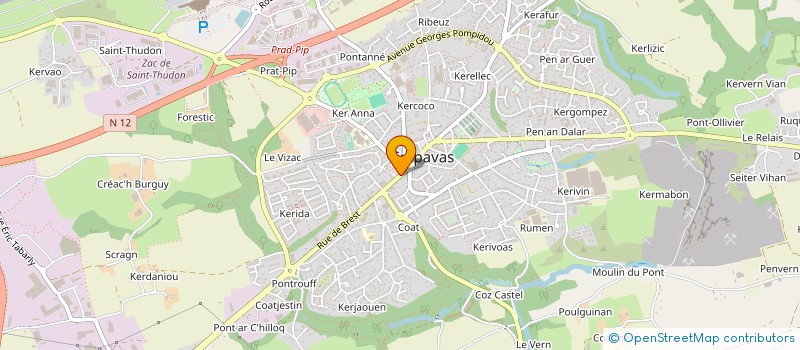 localisation de l'entreprise SOCIETE MARTINE LE BORGNE à GUIPAVAS