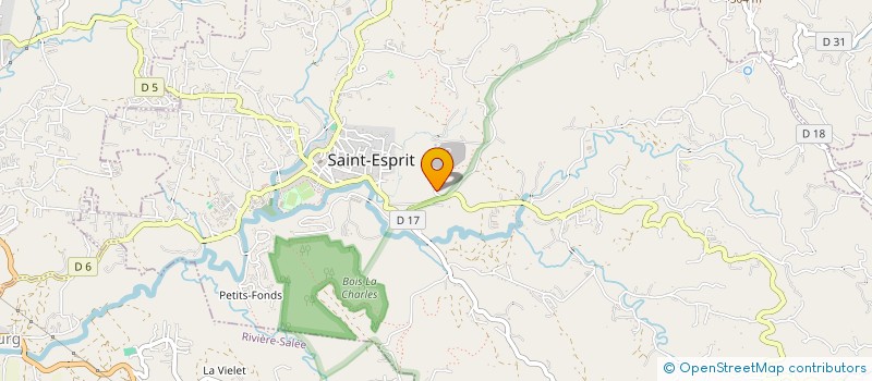 localisation de l'entreprise SOCIETE MARTINIQUAISE DE GRANULATS à SAINT-ESPRIT