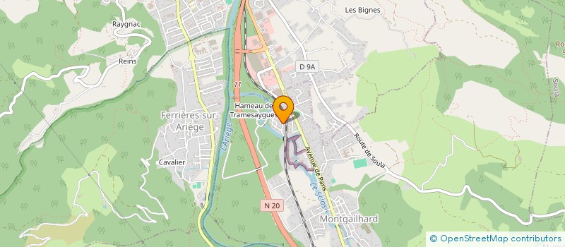 localisation de l'entreprise SOCIETE MARTY à MONTGAILHARD
