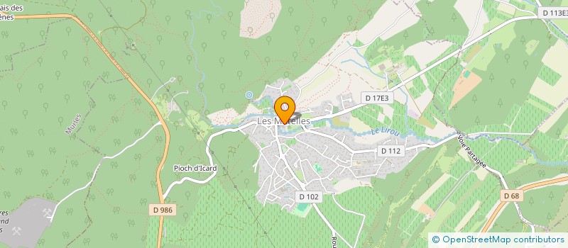 localisation de l'entreprise SOCIETE MARY LIGNE  LES MATELLES