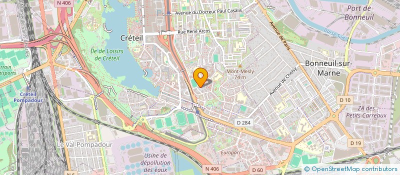 localisation de l'entreprise SOCIETE MASSON  CRETEIL