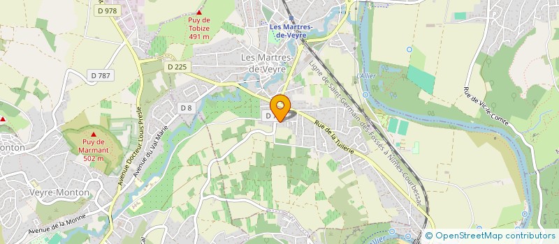 localisation de l'entreprise SOCIETE MATERIEL DE BUREAU CATHONNET  LES MARTRES-DE-VEYRE