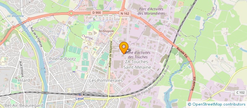 localisation de l'entreprise SOCIETE MAYENNAISE D'ELECTRICITE ET DE CHAUFFAGE à LAVAL