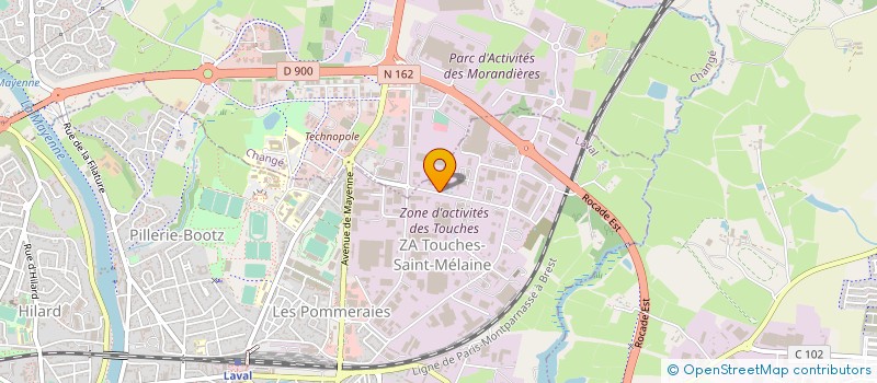 localisation de l'entreprise SOCIETE MAYENNAISE DE VEHICULES INDUSTRIELS à LAVAL