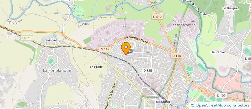 localisation de l'entreprise SOCIETE MAZAMETAINE DES BOIS à AUSSILLON