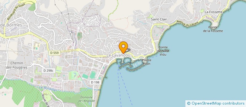 localisation de l'entreprise SOCIETE  MAZELLA UNITED à LE LAVANDOU