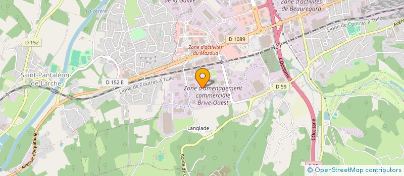 localisation de l'entreprise SOCIETE MECADIF  BRIVE-LA-GAILLARDE