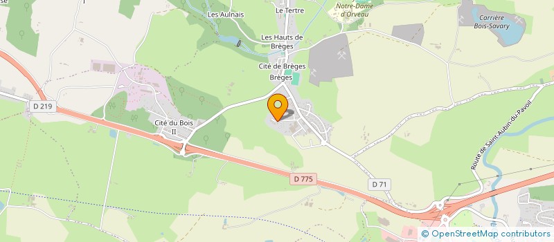 localisation de l'entreprise SOCIETE MECANIQUE ET FINITION DE CHATELAIS à SEGRE-EN-ANJOU BLEU