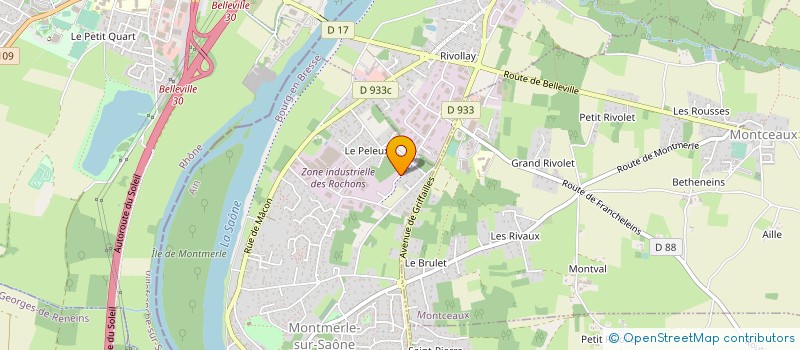 localisation de l'entreprise SOCIETE MECANIQUE TROUILLET DEPAIX à MONTMERLE-SUR-SAONE