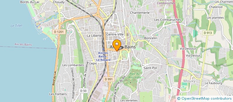 localisation de l'entreprise SOCIETE MEDICALE D'AIX LES BAINS à AIX-LES-BAINS