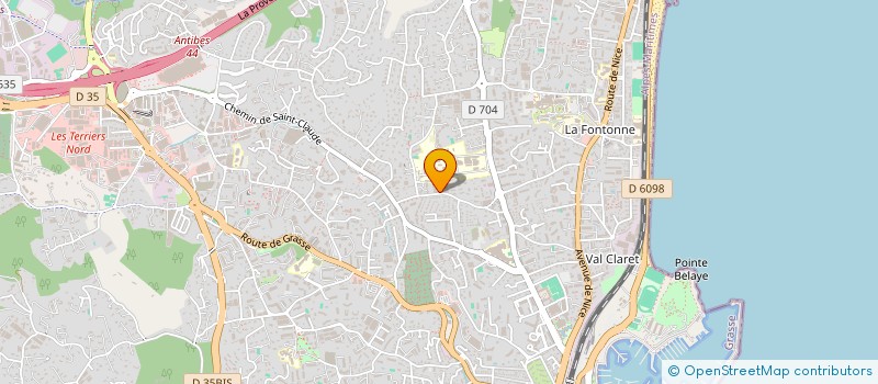 localisation de l'entreprise SOCIETE MEDITERRANEENNE DE SERVICES à ANTIBES