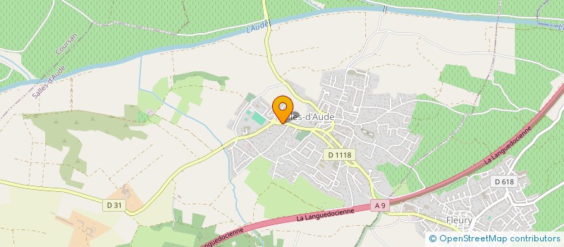 localisation de l'entreprise SOCIETE MEDITERRANEENNE DE TRANSPORTS  SALLES-D'AUDE