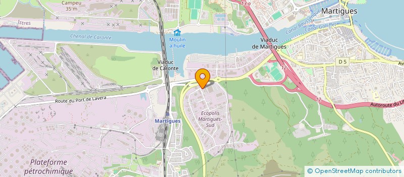 localisation de l'entreprise SOCIETE MEDITERRANEENNE DE TRAVAUX HYPERBARES à MARTIGUES
