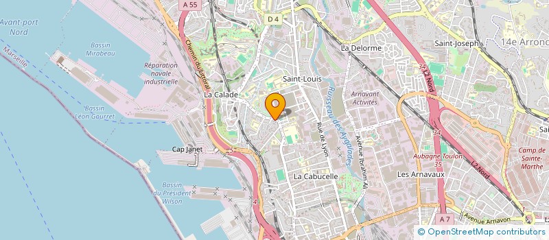 localisation de l'entreprise SOCIETE MEDITERRANEENNE DU BATIMENT à MARSEILLE