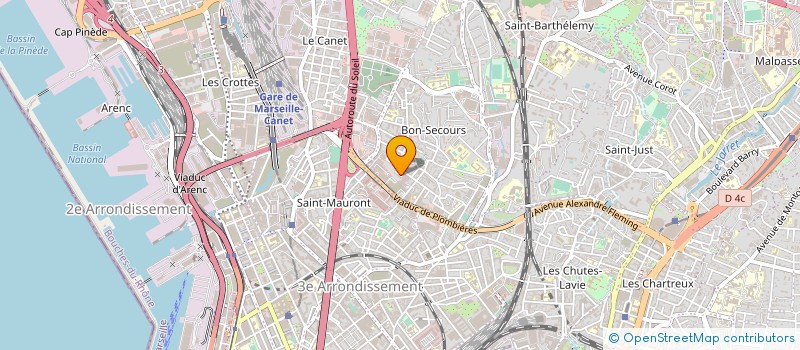 localisation de l'entreprise SOCIETE MEDITERRANEENNE DU BATIMENT ET DES TRAVAUX PUBLICS SEMPERE à MARSEILLE