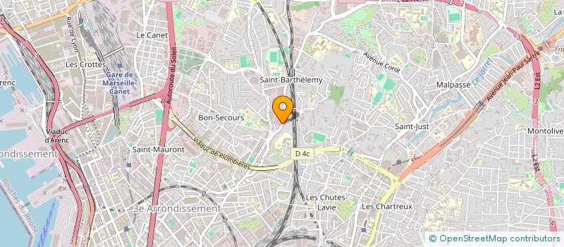 localisation de l'entreprise SOCIETE MEDITERRANENNE DE BATIMENT à MARSEILLE
