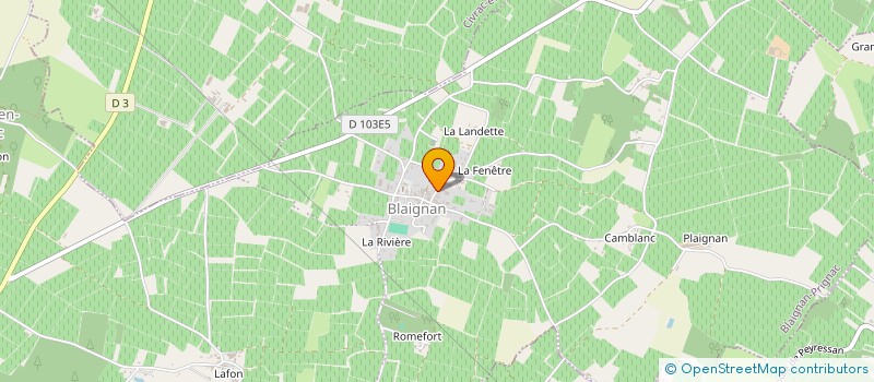 localisation de l'entreprise SOCIETE MEDOCAINE D'EMBOUTEILLAGE  BLAIGNAN-PRIGNAC