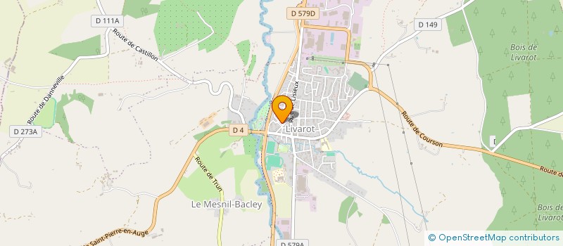 localisation de l'entreprise SOCIETE MELIVET SOCIETE CIVILE PROFESSIONNELLE DE VETERINAIRES à LIVAROT-PAYS-D'AUGE