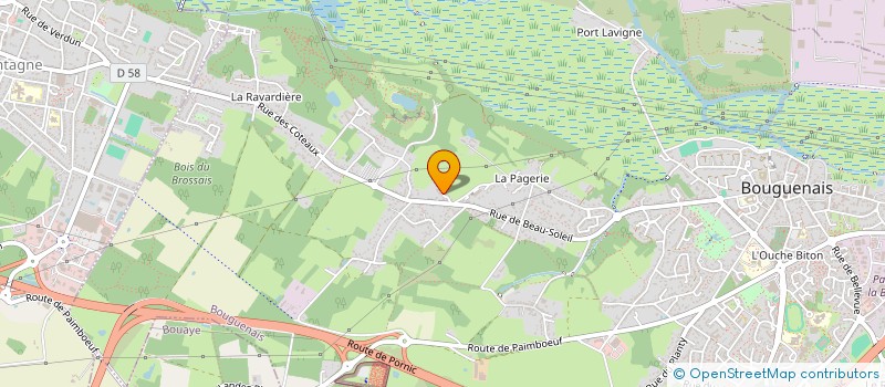 localisation de l'entreprise SOCIETE MENERET à BOUGUENAIS
