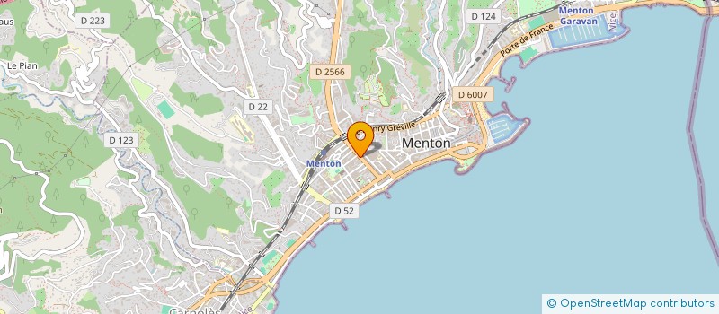localisation de l'entreprise SOCIETE MENTONNAISE D'ENSEIGNES LUMINEUSES à MENTON