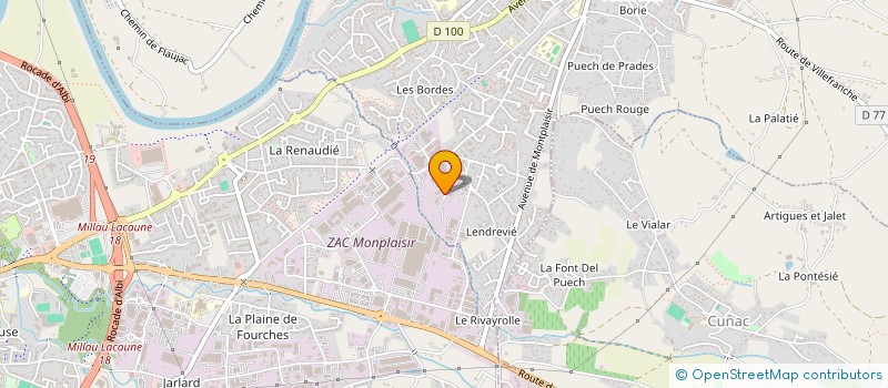 localisation de l'entreprise SOCIETE MENUISERIE CHABBAL  SAINT-JUERY