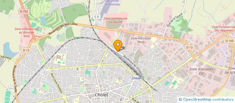 localisation de l'entreprise SOCIETE MENUISERIE COAT OU SO ME CO à CHOLET