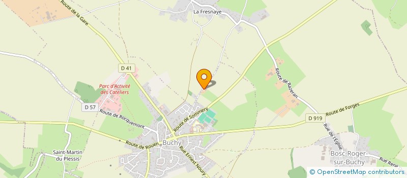 localisation de l'entreprise SOCIETE MENUISERIE LEFEBVRE  BUCHY