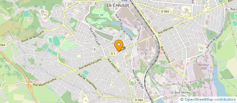 localisation de l'entreprise SOCIETE MEREAU  LE CREUSOT