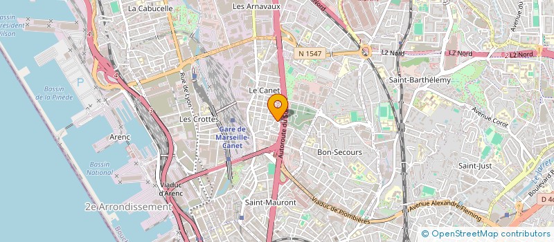 localisation de l'entreprise SOCIETE MERIDIONALE D'ALIMENTATION à MARSEILLE