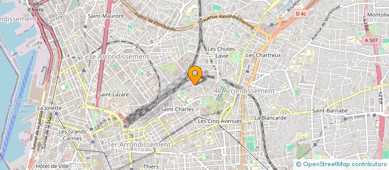 localisation de l'entreprise SOCIETE MERIDIONALE D'ELECTRICITE DU BATIMENT ET DE L'INDUSTRIE à MARSEILLE