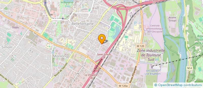 localisation de l'entreprise SOCIETE MERIDIONALE DE PEINTURE  TOULOUSE