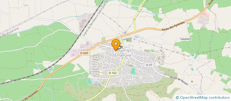 localisation de l'entreprise SOCIETE MERIDIONALE DE PEINTURE  NISSAN-LEZ-ENSERUNE