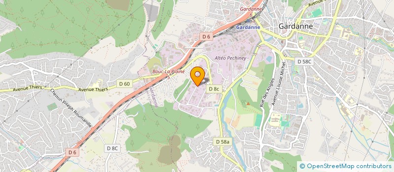 localisation de l'entreprise SOCIETE MERIDIONALE DE PLOMBERIE CHAUFFAGE SANITAIRE à GARDANNE