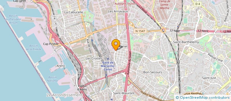 localisation de l'entreprise SOCIETE MERIDIONALE DE TRAVAUX ET REPARATION DES METAUX à MARSEILLE