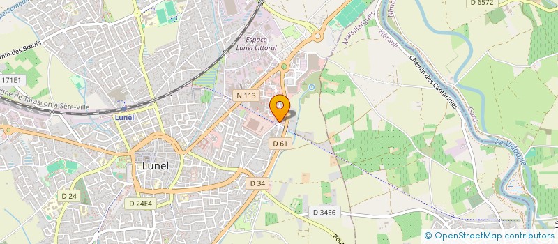 localisation de l'entreprise SOCIETE MERIDIONALE ETANCHEITE à LUNEL