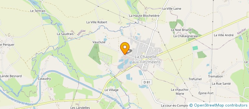 localisation de l'entreprise SOCIETE MERIL FRERES  LA CHAPELLE-AUX-FILTZMEENS