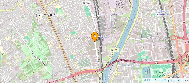 localisation de l'entreprise SOCIETE METALLURGIE INDUSTRIELLE à VITRY-SUR-SEINE