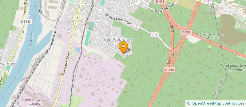 localisation de l'entreprise SOCIETE METALLURGIQUE COURONNAISE à PETIT-COURONNE