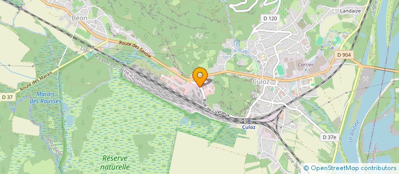 localisation de l'entreprise SOCIETE METALLURGIQUE D'EPERNAY  CULOZ-BEON