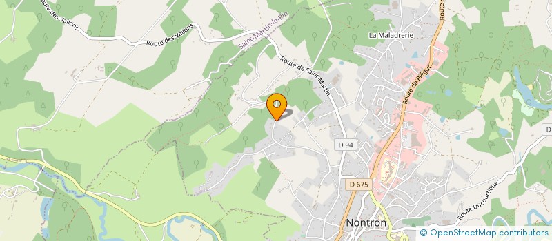 localisation de l'entreprise SOCIETE METALLURGIQUE DU PERIGORD VERT à NONTRON